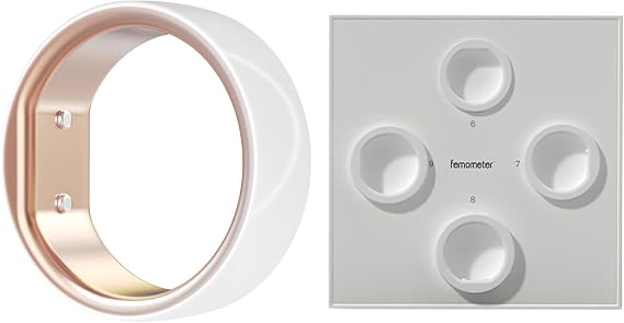 femometer Ring Sizing Kit + Smart Ring Gen1 for Women's Fertility and Ovulation Monitor Tracking, Sleep Analysis - Size8