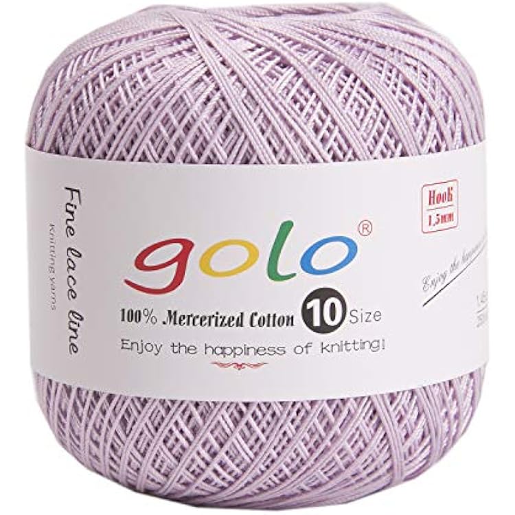 golo Crochet Thread for Hand Knitting Purple Yarn 672