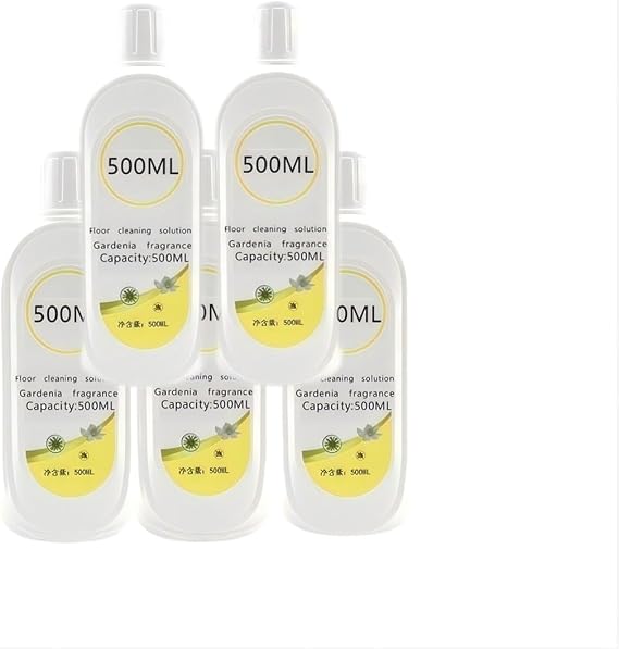 500ml Gardenia Extract Floor Cleaning Solution | Compatible With Tineco 3.0/2.0/1.0 Series | PH Neutral Plant-Based Formula For Hardwood & Robot Vacuum (SGS Certified)(5pcs)