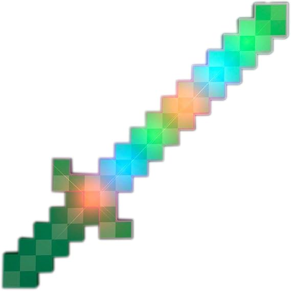 LED Pixelated Green Warrior Sword by Blinkee