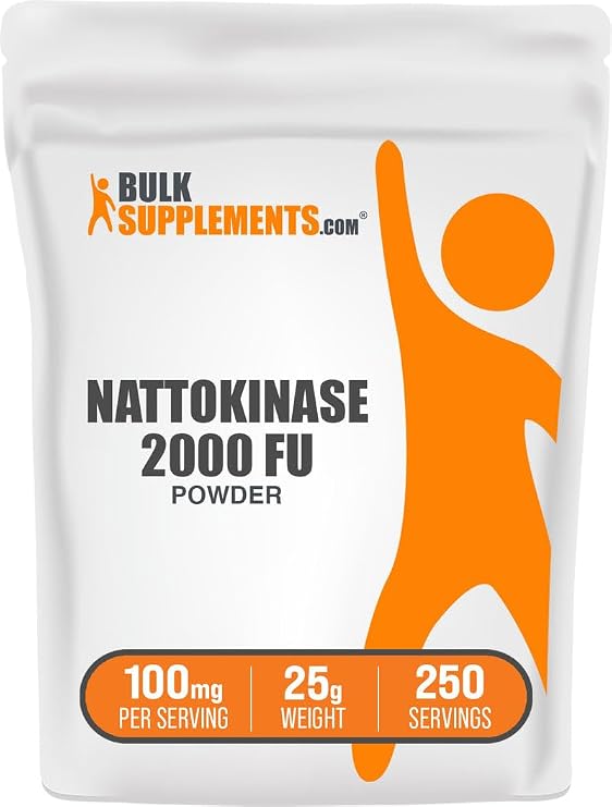 Nattokinase 2000 FU Powder - Sourced from Natto Extract, Nattokinase Supplement - Gluten Free, 100mg of Natto Powder per Serving, 25g (0.88 oz) (Pack of 1)