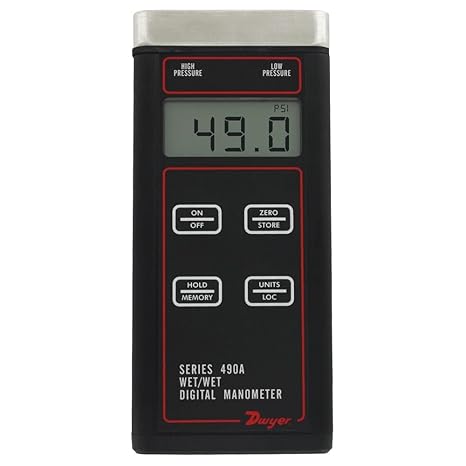 Digital Hydronic Manometer, 500 psi