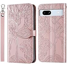 Google Pixel 8a Wallet Case with Card Holder/Slot,PU Leather Folio Flip Shell [Kickstand][Magnetic Closure][Wrist Strap] Shockproof Cover Fit Google Pixel 8a(2024),