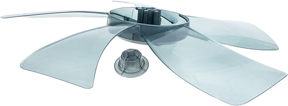 VOSAREA Fan Blade Universal Blades Household Blades Replacement Table Blades with Nut Cover (Black) Accessories Ceiling Desk Desk Fan