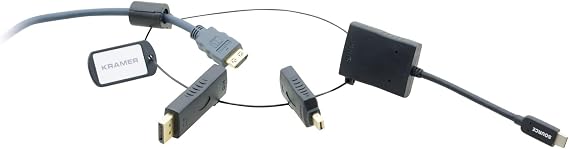 Kramer AD-Ring-6 Mini DisplayPort/DisplayPort/USB Type-C to HDMI Adapter Ring