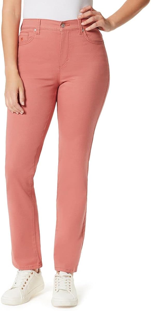 Gloria Vanderbilt Women's Petite Amanda Classic Tapered Jean Pants, Cinder Rose, 16P