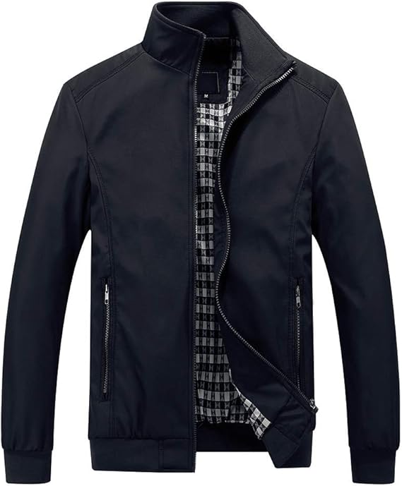 YOUTHUP Mens Summer Bomber Jackets Casual Lightweight Windbreaker Coat