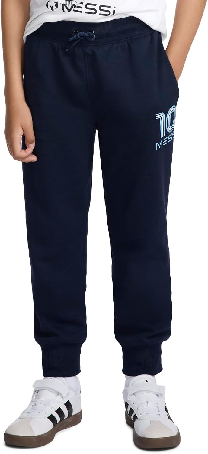 Messi Boys Lifestyle Joggers, Standard Sweatpants with Pockets, Comfort Fit