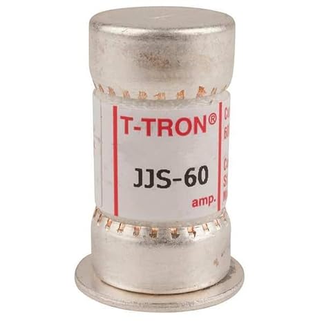 Eaton Bussmann UL Class Fuse, T Class, Fast-Acting, 60A, 600V AC, Non-Indicating JJS-60-1 Each
