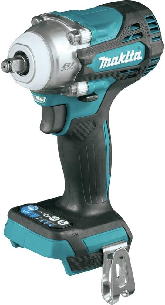 Makita XWT16Z 18V LXT Lithium-Ion Brushless Cordless 4-Speed 3/8" Sq. Drive Impact Wrench w/Friction Ring Anvil, Tool Only