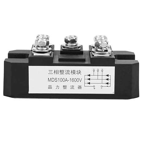 MDS 100A 1600V 5 Terminals 3 Phase Full Diode Module Bridge Rectifier Applications AC, DC Motor Drive/AVR/Switching for Three Phase Rectification