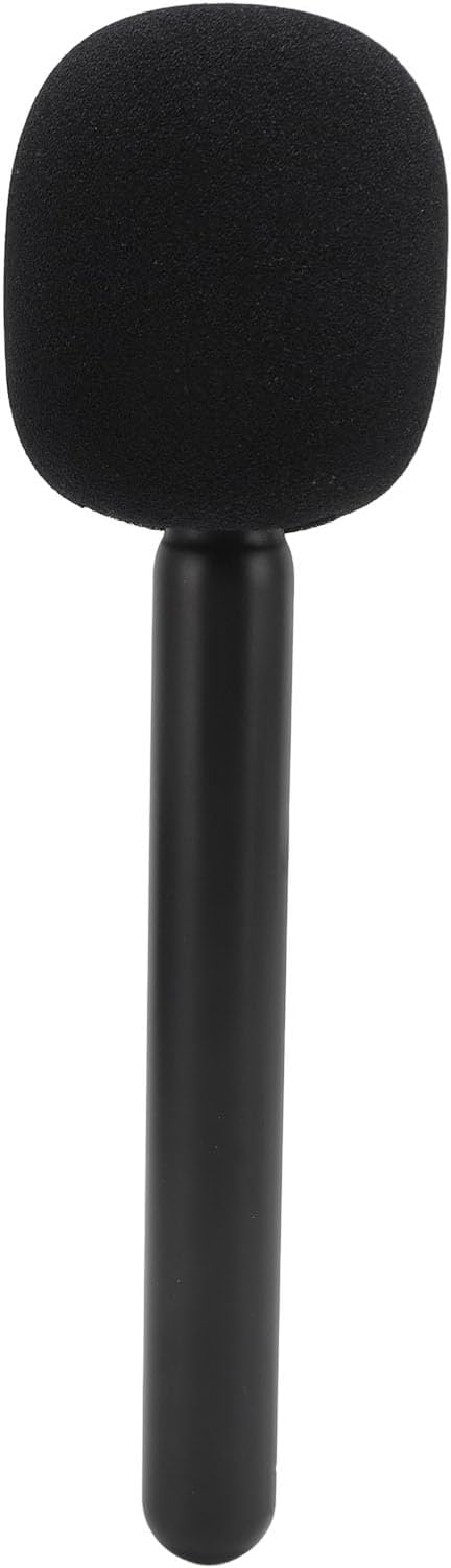 Microphone Interview Handle, Mic Handheld Adapter for Rode II, Interview Microphone Adapter with Windshield Foam, Lightweight Handheld Mount Adapter