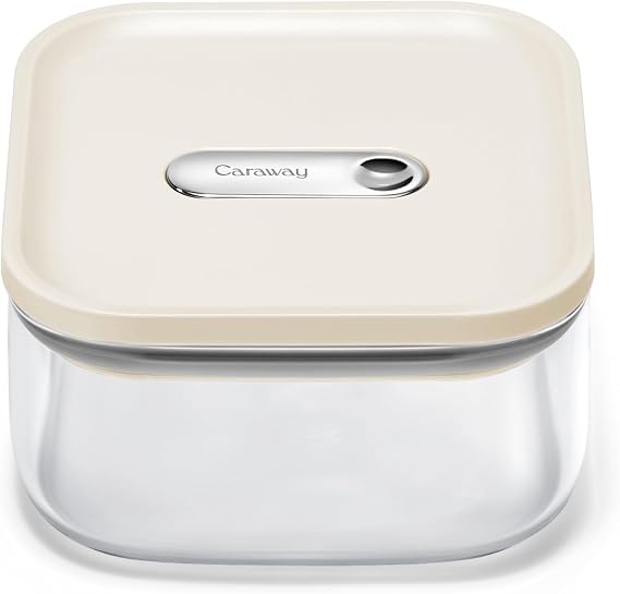 Caraway 1 qt Glass Airtight Food Storage Container with Lid