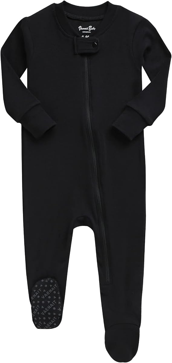VAENAIT BABY Infant Toddler Boys Girls Footed One-Piece Sleep and Play Premium Modal Pajamas 1-2 Pieces