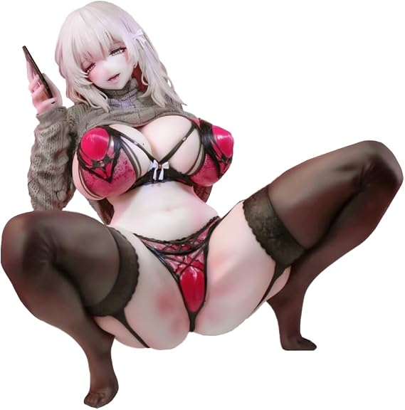 Zhongkaihua Mitsuhime Figure 19CM Crouching Anime Girl PVC Desktop Statue