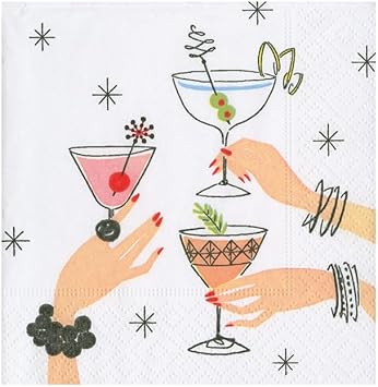 Caspari Aperitivo Cocktail Napkins - 20 Per Package