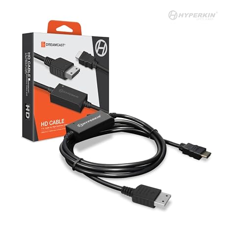Hyperkin HD Cable for Sega Dreamcast High-Definition Video & Audio, 480p Output, 7-Foot Length, Compatible with All Dreamcast Models