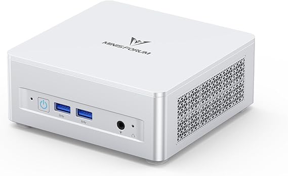 MINIS FORUM UM870 Slim Mini PC AMD Ryzen 7 8745H Mini Computer (8C/16T up to 4.9GHz) 32GB DDR5 RAM and 1TB PCIe 4.0 SSD DP/HDMI 2.1/USB4 4x USB Type A WIFI6E/BT5.2