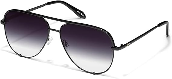 QUAY High Key Large Aviator Sunglasses
