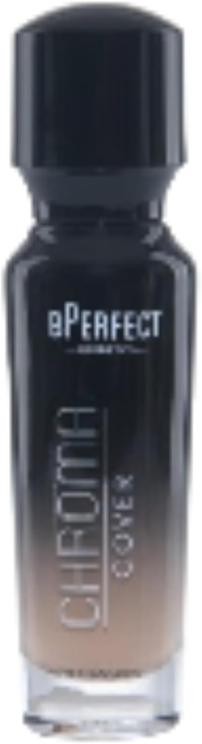 BPerfect Chroma Cover Matte Foundation - Weightless Full Coverage Base with Hyaluronic Acid & Vitamin E - Soft Matte Finish - Shade 10 - W4 Medium Warm Peach