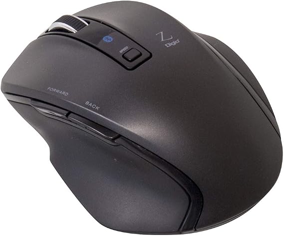 Digio2 Ultimate Shape Bluetooth Mouse 5 Buttons Blue LED S Size Black Z8318