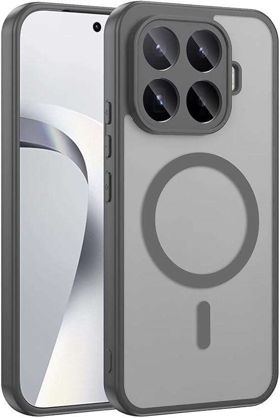 Coverzone Xiaomi 17T Pro İle Uyumlu Kılıf Magsafe Manyetik Kablosuz Şarj Uyumlu Mi 17T Pro için kilif Z-Babet Gri