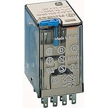 FINDER 55.34.9.012.0040 12 Volt DC Coil, 4PDT, 7 AMP, Agni Contact, Industrial Plug-in Relay, Lockable Test Button & MECH. Indicator