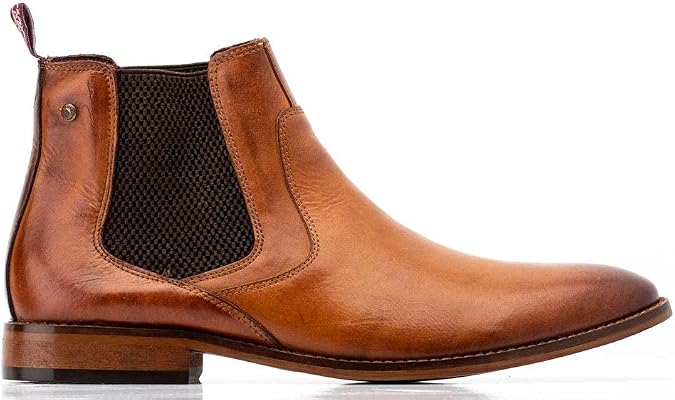 Base London SCOUT WASHED BROWN Men's Chelsea Boots