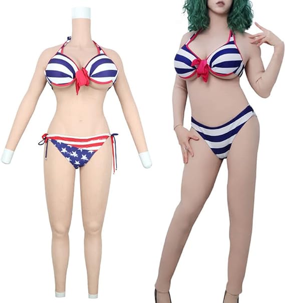 Silicone Bodysuit Huge H Cup Breast Forms Breastplate Whole Body Jumpsuit for Transgender