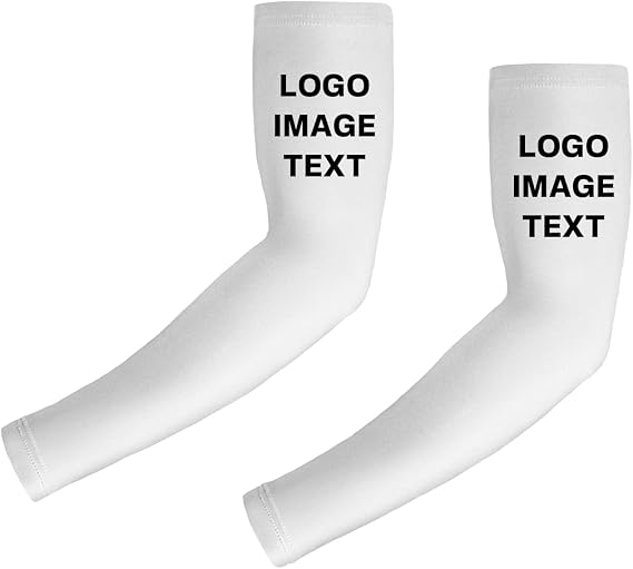 Custom Arm Sleeve for Men Women Youth Personalized Add Your Name and Logo UPF 50 for Basketball Football