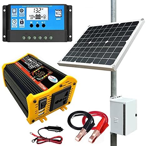 Solar Panel Kit 4000W - Complete Off-Grid Power System with Inverter for Home, RV, Boat, Farm & Shed - Expandable Design, Plug-and-Play Setup