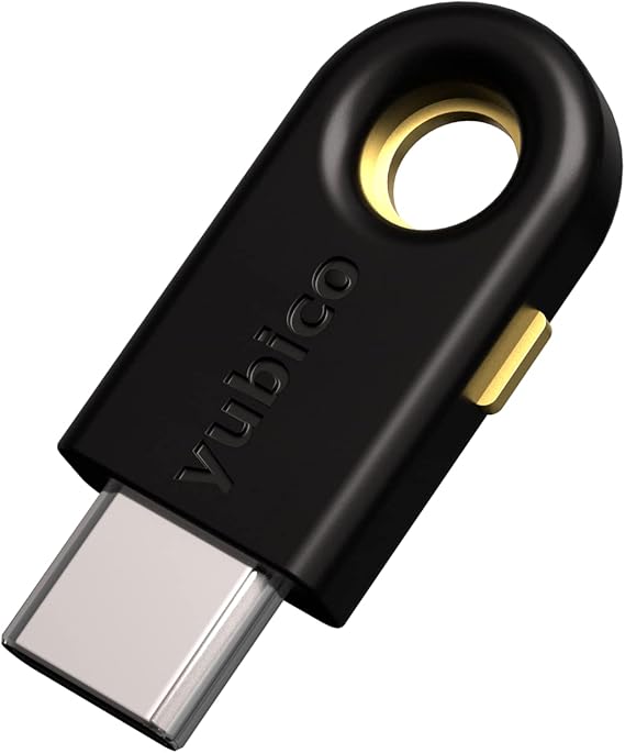 Yubico YubiKey 5C - Two Factor Authentication USB Security Key, Fits USB-C Ports - Protect Your Online Accounts with More Than a Password, FIDO Certified USB Password Key