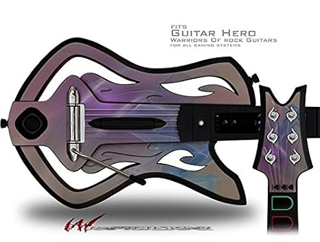 Purple Orange Decal Style Skin - fits Warriors Of Rock Guitar Hero Guitar (GUITAR NOT INCLUDED)
