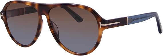 Tom Ford Sunglasses FT 1080 53F Blonde Havana/Shiny Light Blue
