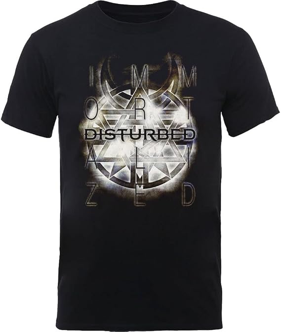 Men's Disturbed Symbol Slim Fit T-shirt Black