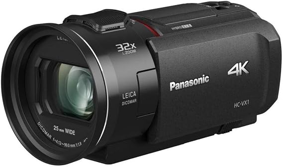 Panasonic Hc-Vx1Eg Handheld Camera 8.57 Mp Mos Bsi 4K Ultra Hd, W128280178 (8.57 Mp Mos Bsi 4K Ultra HD Black)