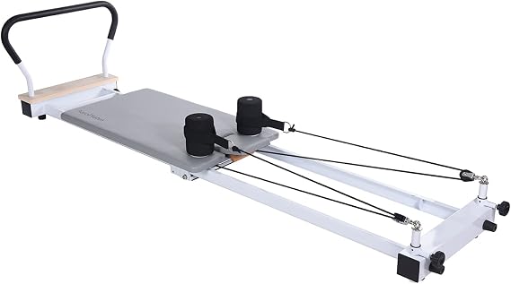 Stamina AeroPilates Precision Series Cushioned Foldable Reformer, White