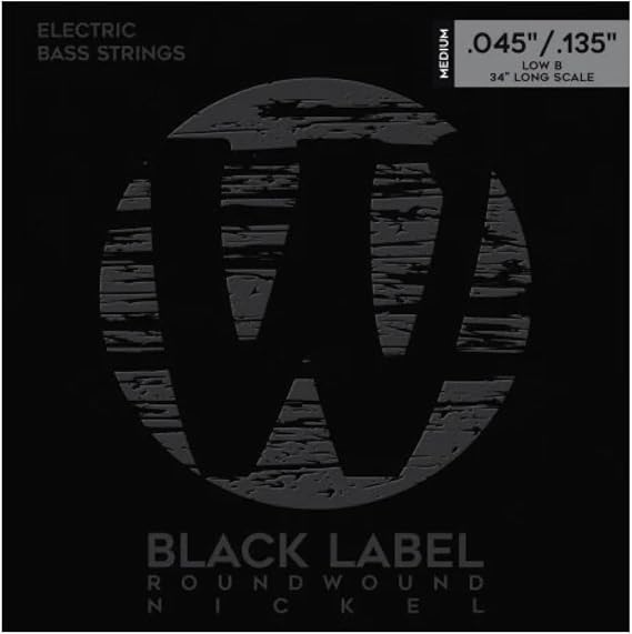 Warwick Black Label Stainless Medium 5-String Bass Strings