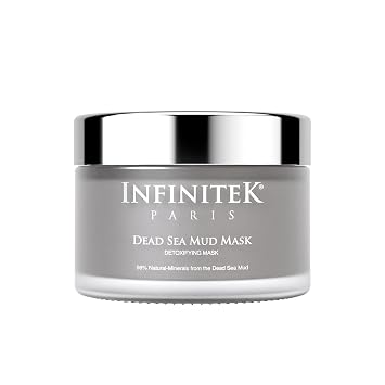 Infinitek Paris | Dead Sea Mud Mask | Galentines Gifts & Valentines Day Gifts for Women | Face Mask for Acne Treatment, Blackhead Remover, Antioxidant Pore Cleaner | 2.47 oz / 70 g