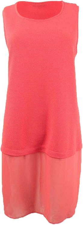 Alfani Womens Ribbed Mixed Media Blouse