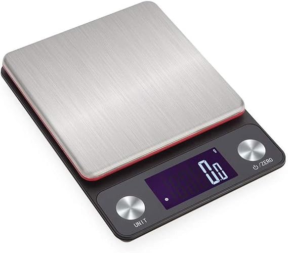 Digital Kitchen Food Scale Multifunction Stainless Steel Weighing Postal Electronic Scales LCD Backlight Display for Kitchen/jewellry/Laboratory/Baking Medicine (3kg/0.1g 229 * 160 * 20mm)