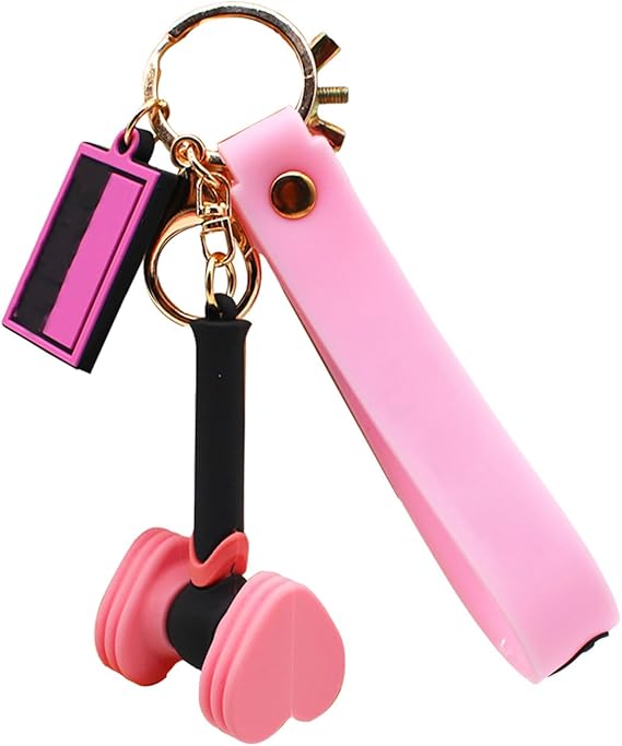 Blackpin Lightstick Blackpinc Keyring Pink with Figure, for Concerts and Fan Clubs, Blackping Merch, Pack of 1