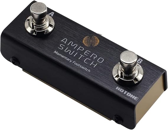 Hotone Dual Footswitch Pedal Momentary 2-Way Pedal Foot Switch Controller Ampero Switch 6.35 mm