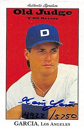 AUTOGRAPH WAREHOUSE 249475 Karim Garcia Autographed Baseball Card - Los Angeles Dodgers 1995 Signature Rookies Old Judge - No. 14
