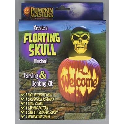 Pumpkin Masters Create a Floating Skull Illusion Carving Lighting Kit