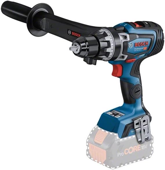 Bosch Professional 18V System BITURBO cordless drill GSR 18 V-150 C (maximum torque 150 Nm, speed 2,200 min., additional handle included, battery/charger not included)