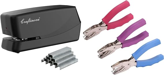Electric Stapler and Handle Punch