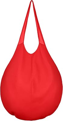 SATINIOR Santa Belly Accessory Fake Padded Santa Belly Stuffed Santa Belly Santa Claus Costume Dress Up Accessory for Christmas Party, Red