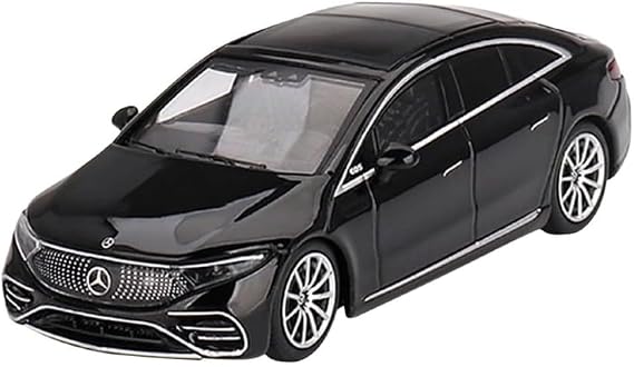 EQS 580 4MATIC Black Limited Edition to 2400 pieces Worldwide 1/64 Diecast Model Car by True Scale Miniatures MGT00694