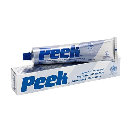 PEEK Polish 100 ml Tube Display Box, 100ml | Removes oxidation, tarnish, corrosion, heat discoloration & buildup for a brighter polished finish